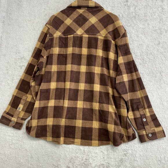 NEW Freedom Foundry Men's 3XL Grizzly Flex Plaid Fleece Button up Shirt - Picture 3 of 10